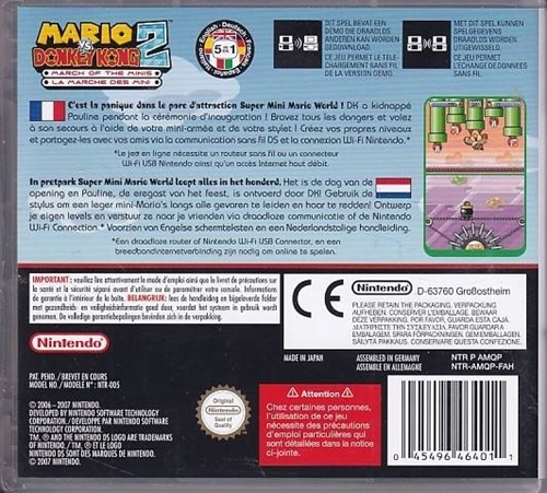Mario vs. Donkey Kong 2 March of the minis - Fransk Cover - Nintendo DS - (A Grade) (Genbrug)